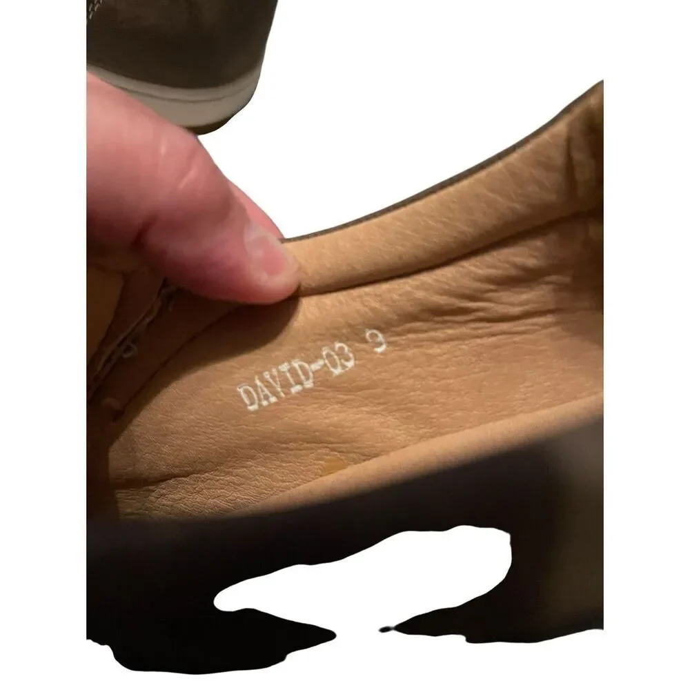 New ARider Mens Brown Comfort Slip-On Suede Loafers Casual Shoes Size 7